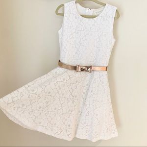 White lace twirly dress
